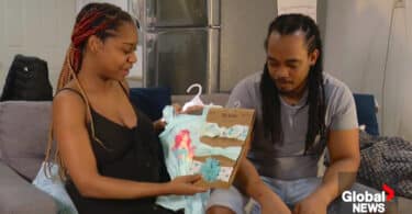 parents to be Joy Maynard and Antoine Moore