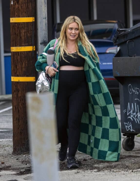 Hilary Duff Radiates Pregnancy Glow Flaunting Baby Bump at Daughters Dance Class in LA