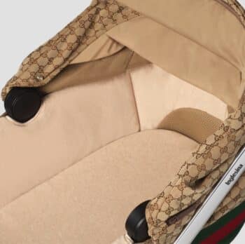 Gucci stroller Bassinet interior