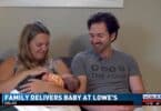 DAISY AND KRIS Musser with their new baby