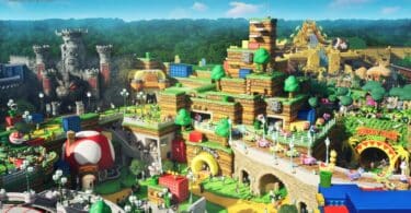 Universal Epic Universe theme park Super Mario Land SUPER NINTENDO WORLD Birds-Eye View