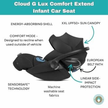 Cloud G Lux Comfort Extend Infant Car Seat