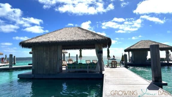 Overwater Cabanas at CocoCay entrance