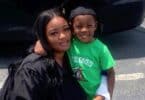 Adriana Smith with her son