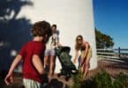Happy family outdoors with Bugaboo Butterfly 2