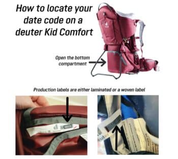 Deuter Kid Comfort SAFETY recall