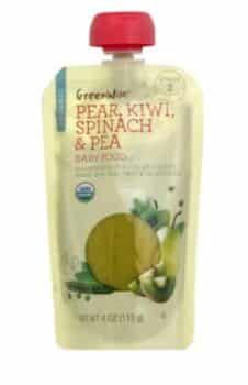 GreenWise Pear, Kiwi, Spinach & Pea Baby Food