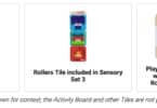 Rollers Tile for PlayTab Modular Activity Board