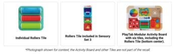 Rollers Tile for PlayTab Modular Activity Board