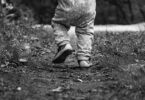 toddler walking away