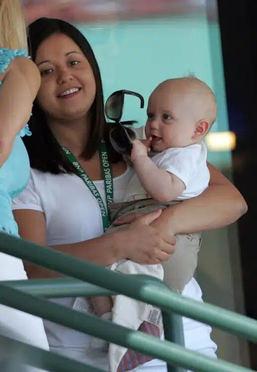 ***RESTRICTIONS APPLY***EXCLUSIVE** Gwen Stefani, Zuma, Kingston and Mirka Vavrinec at the BNP Paribas Open