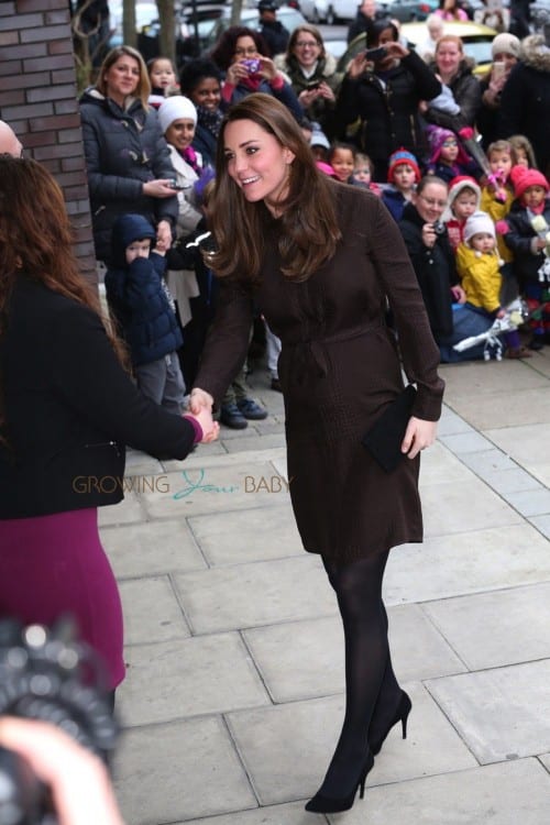 A Pregnant Duchess of Cambridge Visits The Fostering Network