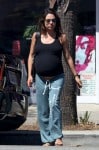 A very Pregnant Mila Kunis out in LA