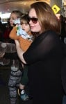 Adele at LAX with son Angelo