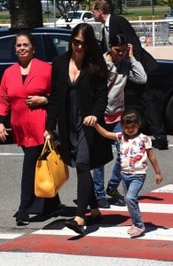 Aishwarya Rai arrives at Nice Cote d'Azur International Airport with her daughter Aaradhya Bachchan