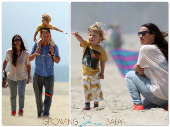 Alanis Morissette with husband Mario and son Ever