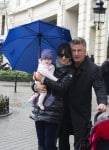 Alec Baldwin and wife Hilaria with daughter Carmen in Madrid