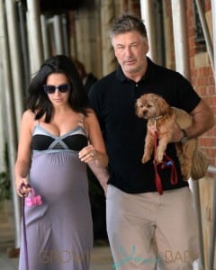 Alec Baldwin, And His Wife Hilaria Baldwin Walk the Dogs in New York City