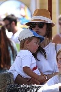 Alessandra Ambrosio with her son Noah at The Pacific Park at Santa Monica Pier