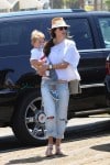 Alessandra Ambrosio with her son Noah at The Pacific Park at Santa Monica Pier