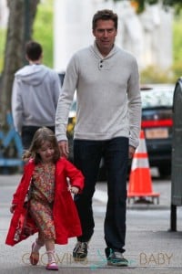 Alyson Hannigan is seen out and about with her husband Alexis Denisof and two kids Keeva and Satyana in New York City