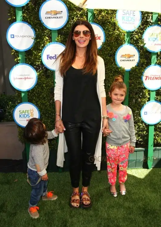 Ali Landry with his Marcello and Estella at Safe Kids Day in Los Angeles