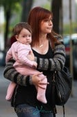 Alyson Hannigan is seen out and about with her husband Alexis Denisof and two kids Keeva and Satyana in New York City