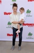 Alyssa Milano and son Milo at the Baby2Baby event in LA