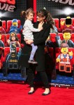 Amanda Peet with daughter Molly at the premiere of the LEGO Movie
