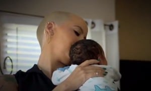 Amber Rose with her son Sebastian