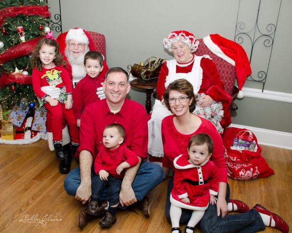 Angel and Jeff Watts with their twins