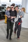 Anna Paquin and Stephan Moyer at the airport with their twins Poppy & Charlie