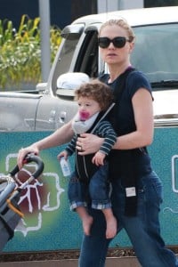Anna Paquin steps out with her twins Poppy & Charlie
