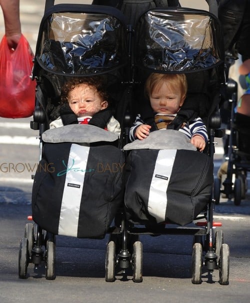 Anna Paquin's twins NYC