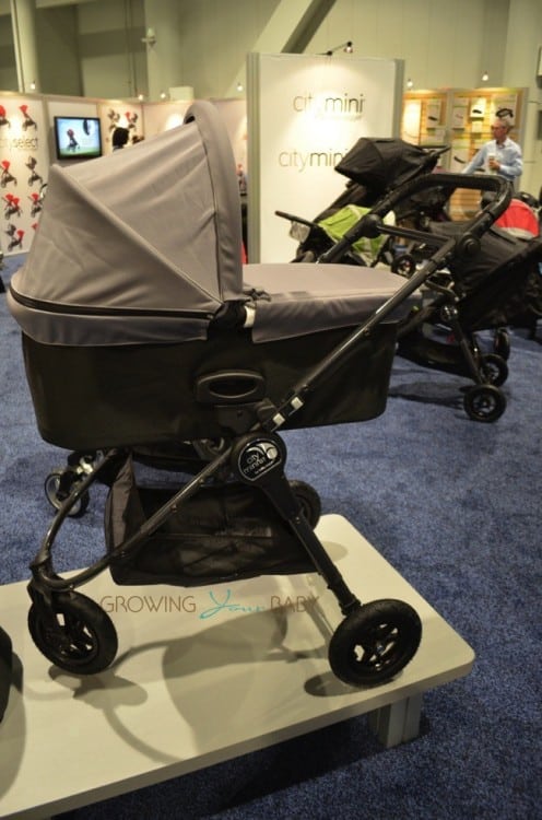 Baby Jogger Deluxe Pram on a city mini