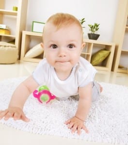 Baby crawling