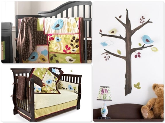Baby's First® Back To Nature 5 Piece Crib Bedding & Wall Decal Set