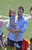 Ben Affleck and Jennifer Garner take their daughters to a racing event in pacific Palisades