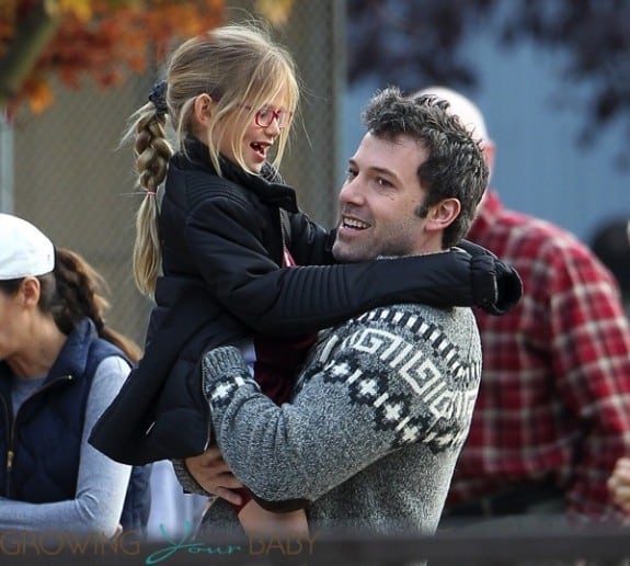 Ben Affleck with daughter Violet at her basketball game