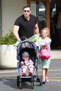 Ben Affleck and Jennifer Garner take their son Samuel and older daughter Violet to the Farmers Market in Pacific Palisades, Los Angeles