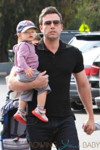 Ben Affleck and Jennifer Garner take their son Samuel and older daughter Violet to the Farmers Market in Pacific Palisades, Los Angeles