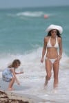 Bethenny Frankel and her boyfriend Michael Cerussi take her daughter Bryn for a day at the beach in Miami