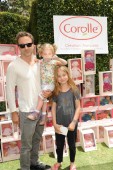 Breckin Meyer with daughters Caitlin and Clover at Corolle event in LA