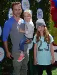 Breckin Meyer and his family at Safe Kids Day in Los Angeles