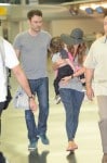 Brian Austin Green and Megan Fox at JFK with son Noah Shannon