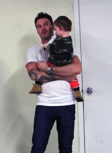 Brian Austin Green and son Noah at the doctors in LA