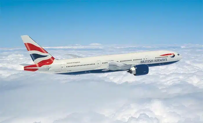 British Airways flight Boeing 777