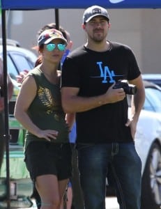Britney Spears and her boyfriend David Lucado at Jayden's soccer game