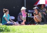 Britney Spears and pregnant Victoria Prince at son Jayden James' soccer game