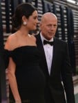 Bruce Willis with pregnant wife Emma Heming attend Vanity Fair party